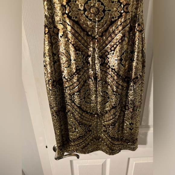 David Meister Sequin Cocktail Dress NWOT Size 4 - Picture 3 of 6